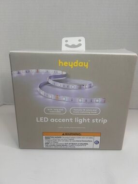 Heyday LED Accent Light Strip 16ft | 14 Colors | Music Mode | Remote Included